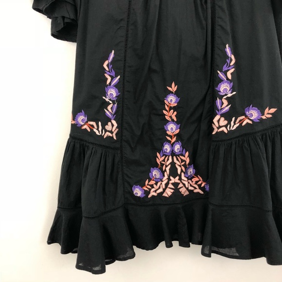 NWOT Free People Pavlo Ruffle Embroidered Dress - Picture 7 of 8